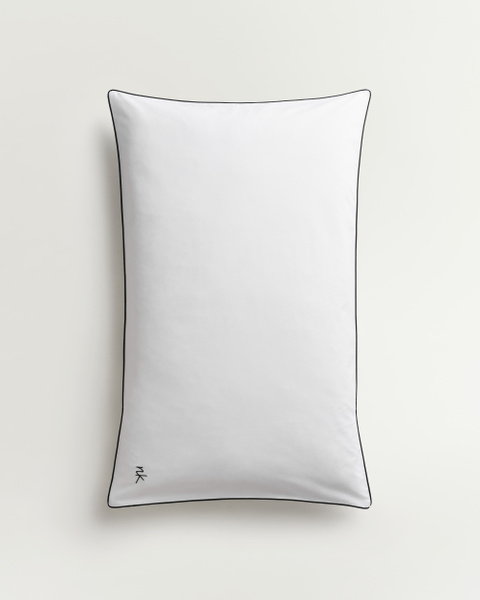 Percale Sheet Set (5 pcs) – Crisp White/Black