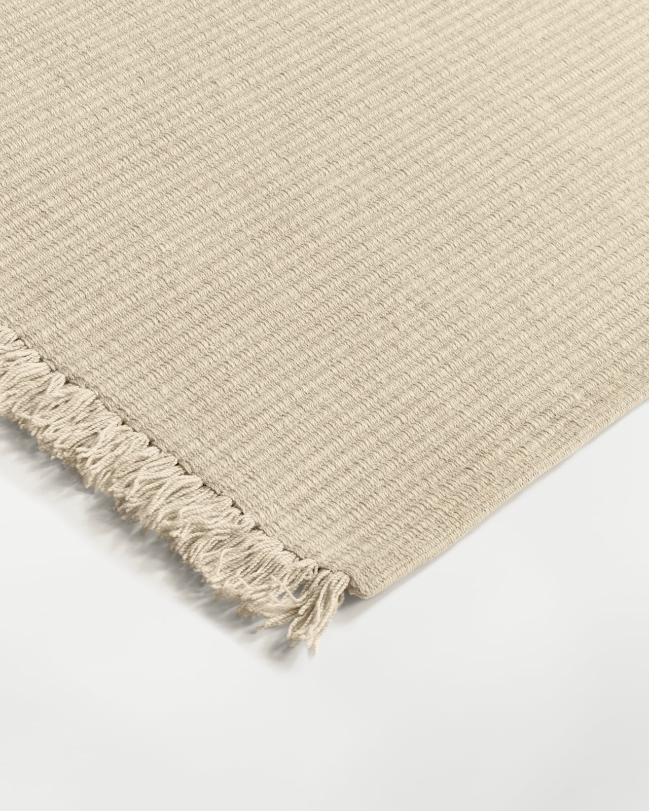 Contour – Pale Sand | Textured Flatweave Rug | NORDIC KNOTS