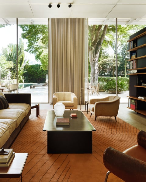 idntt ヒジュ ポラロイド Indore – Terracotta | Patterned Plush Wool Rug | NORDIC KNOTS