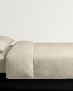 Linen Blend Duvet Cover – Pale Sand