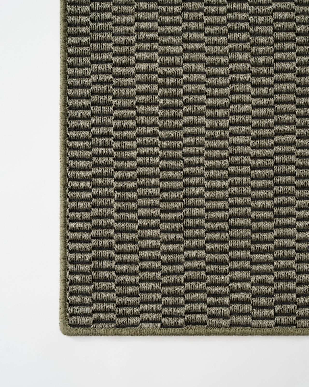 Nordic Knots, Jute Custom Size Rugs, Harvest – Moss