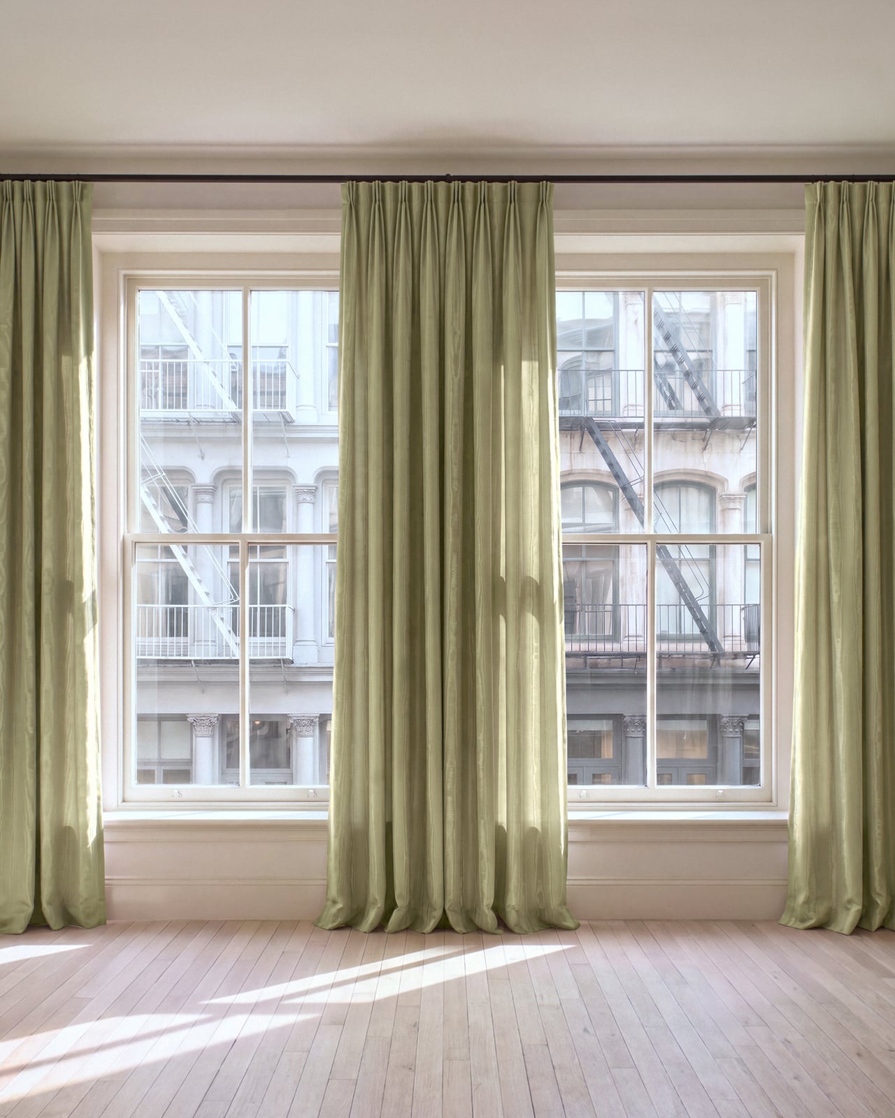 Nordic Knots, Polyester Curtains, The Moiré – Pistachio