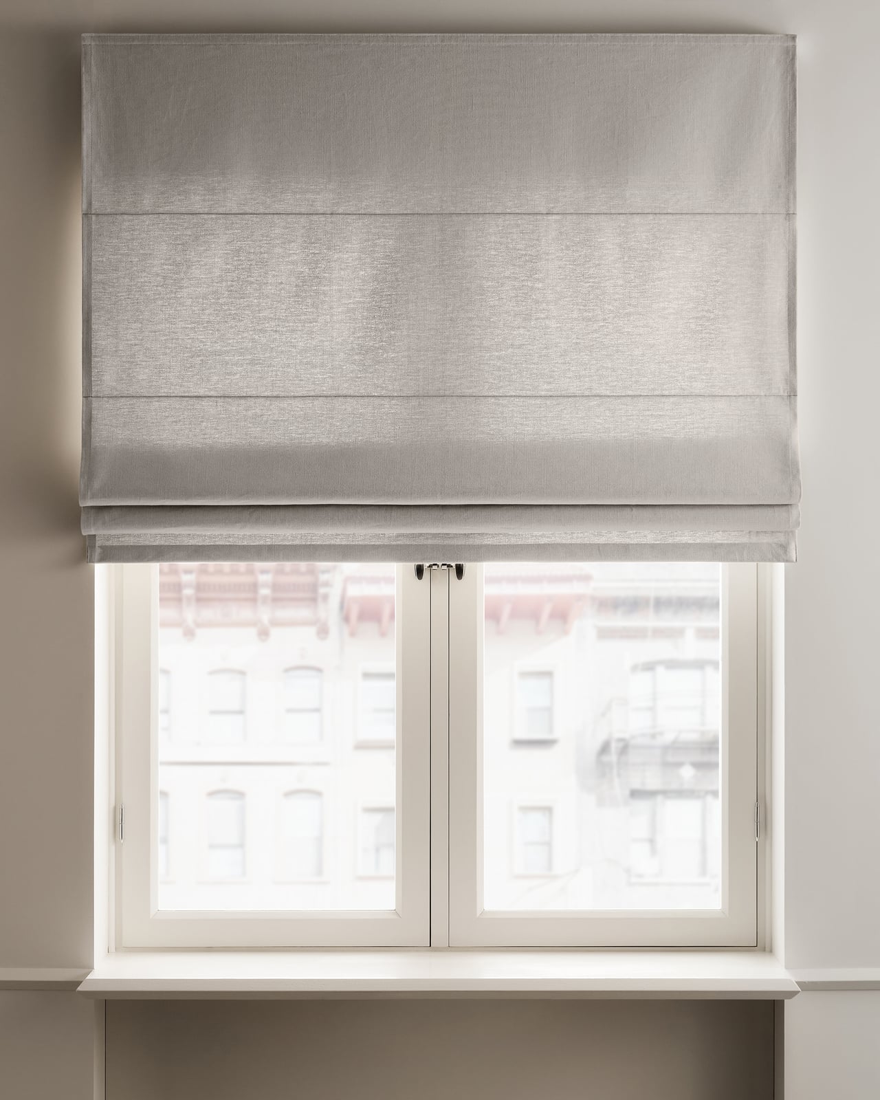 Nordic Knots, Baumwolle-Leinen Raffrollos / Abdunkeln, The Shade – Light Gray