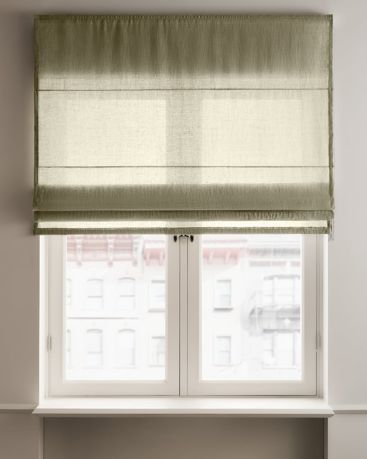 Nordic Knots, Leinen Raffrollos / Durchscheinend, The Sheer Linen – Olive