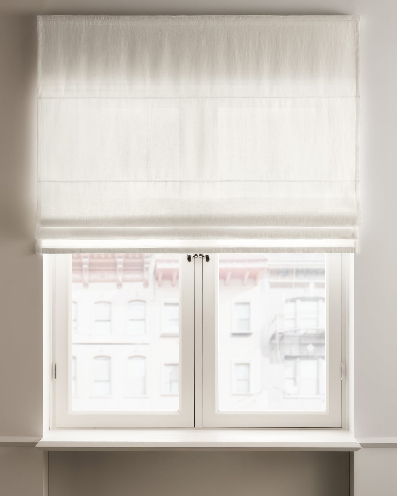 Nordic Knots, Leinen Raffrollos / Durchscheinend, The Sheer Linen – Natural White