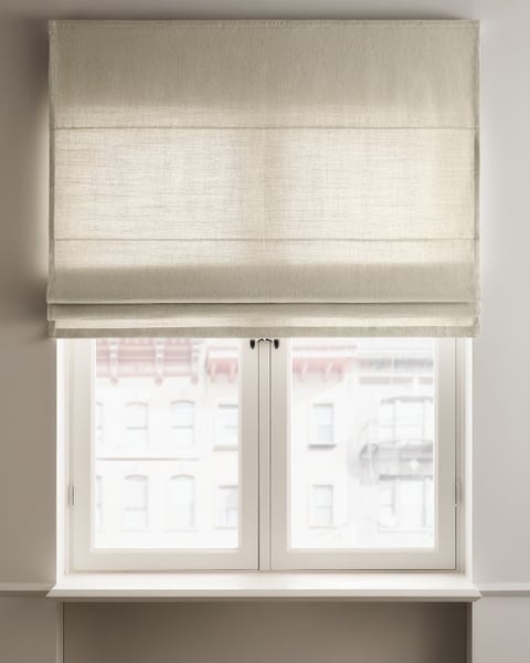 The Studio Linen – Sand | Room-Darkening Roman Shade | NORDIC KNOTS