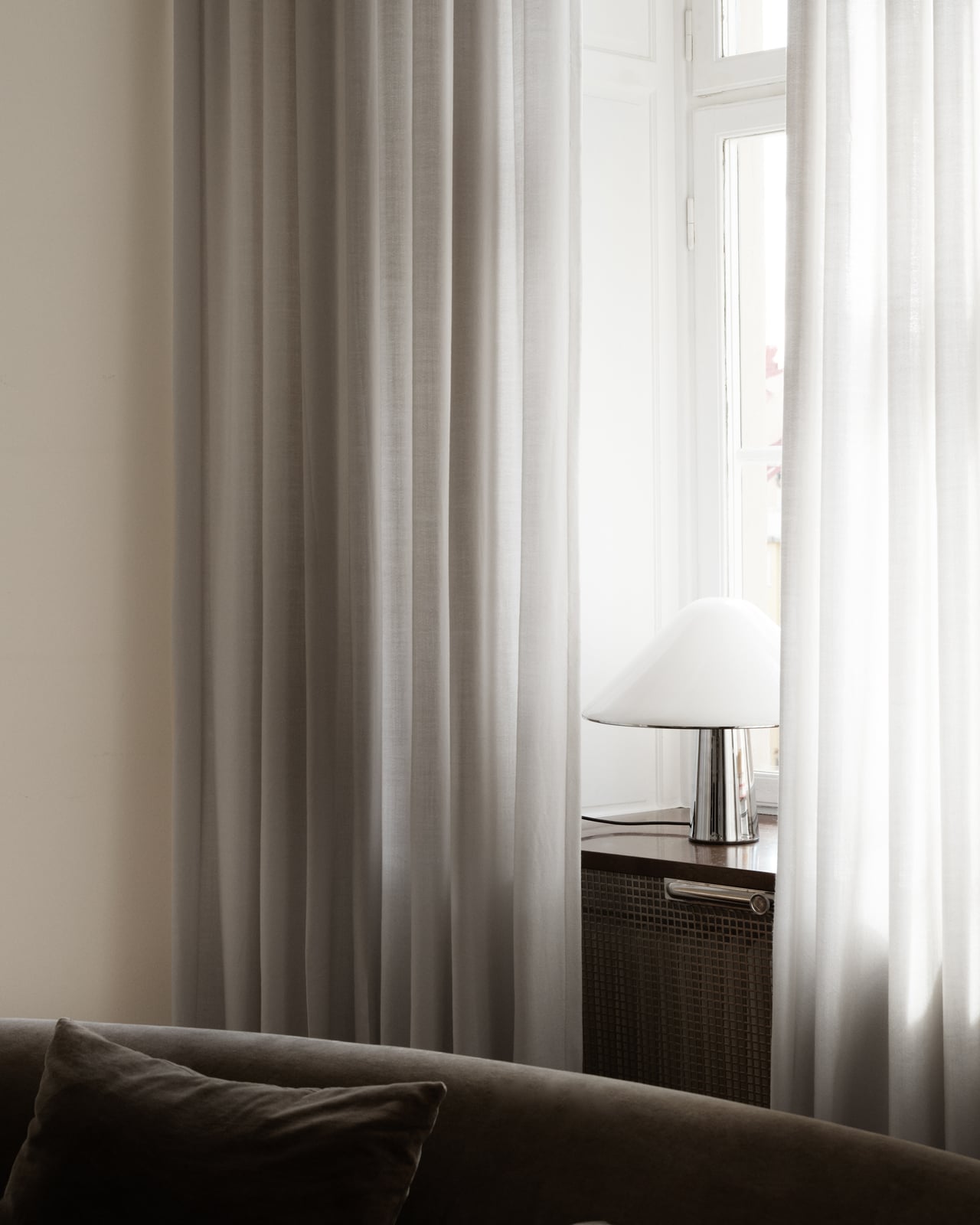 Nordic Knots, Wolle Vorhänge, The Grand – Soft Gray