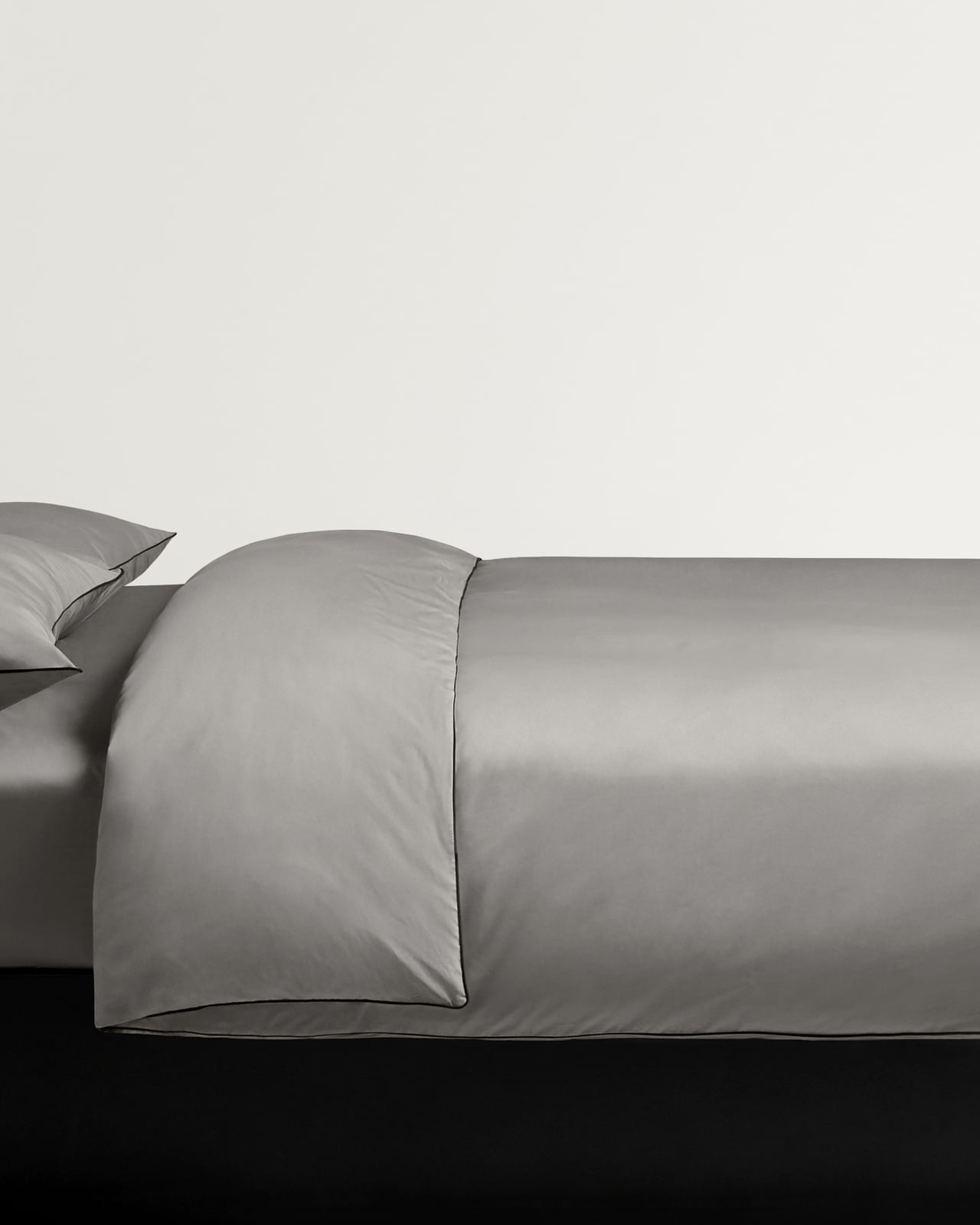 Nordic Knots, Baumwolle Bettwäsche und Dekoration, Percale Duvet Cover – Gray/Black