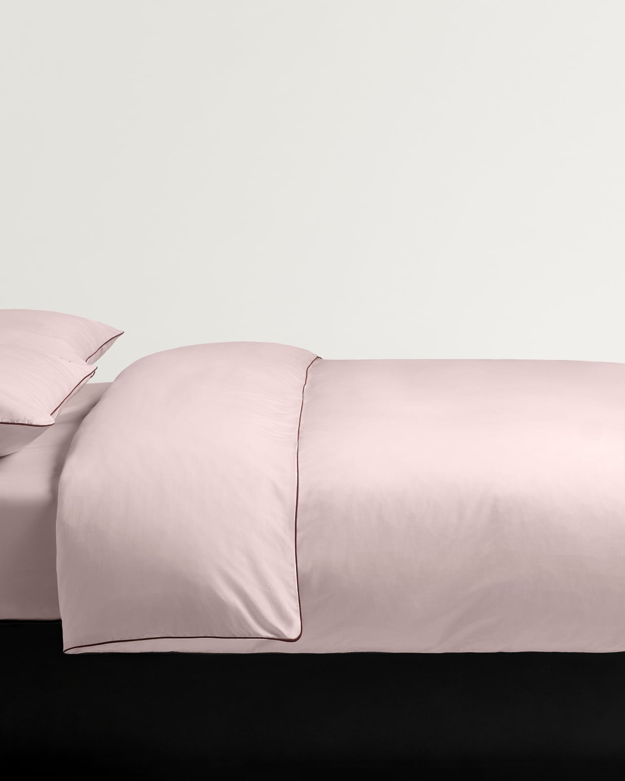 Nordic Knots, Baumwolle Bettwäsche und Dekoration, Percale Duvet Cover – Pink/Wine