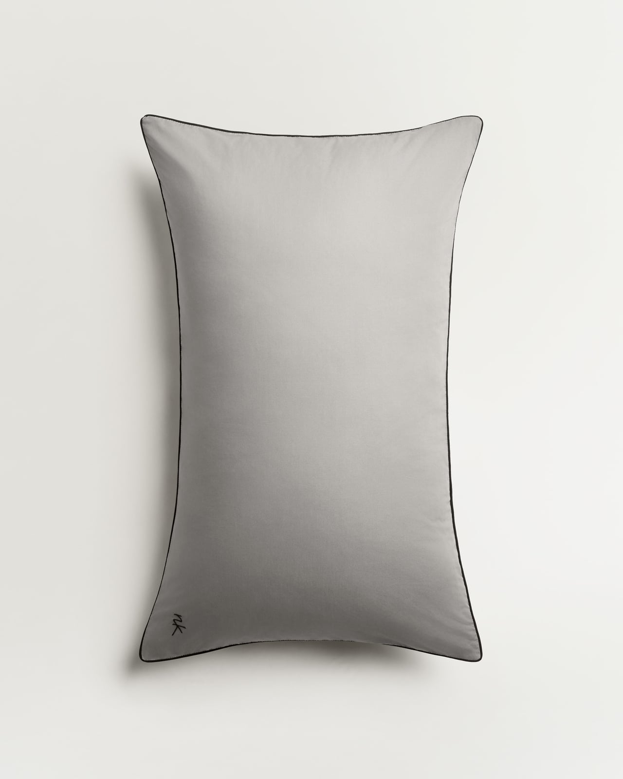 Nordic Knots, Baumwolle Bettwäsche und Dekoration, Percale Pillow Case (Set of 2) – Gray/Black