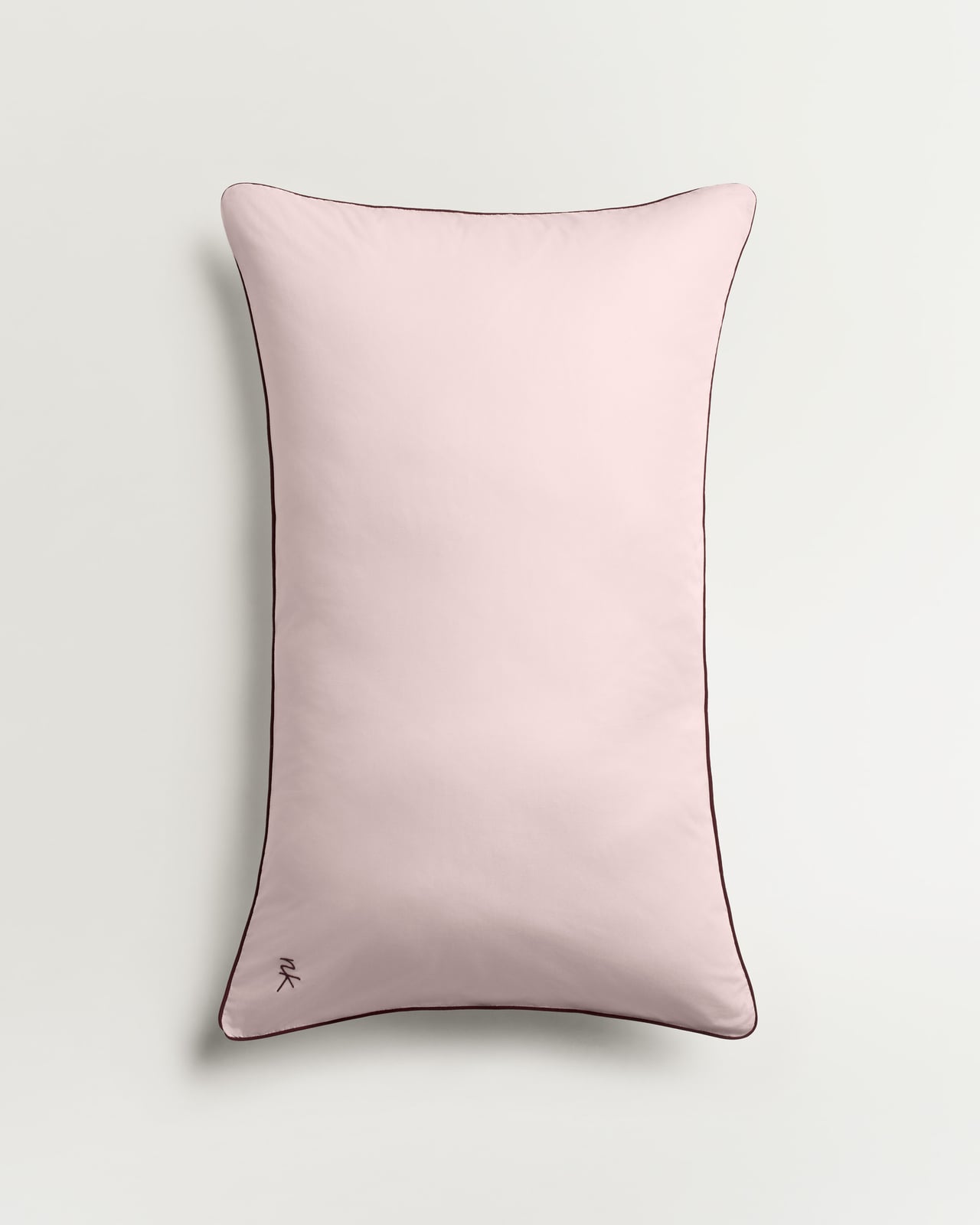 Nordic Knots, Baumwolle Bettwäsche und Dekoration, Percale Pillow Case (Set of 2) – Pink/Wine