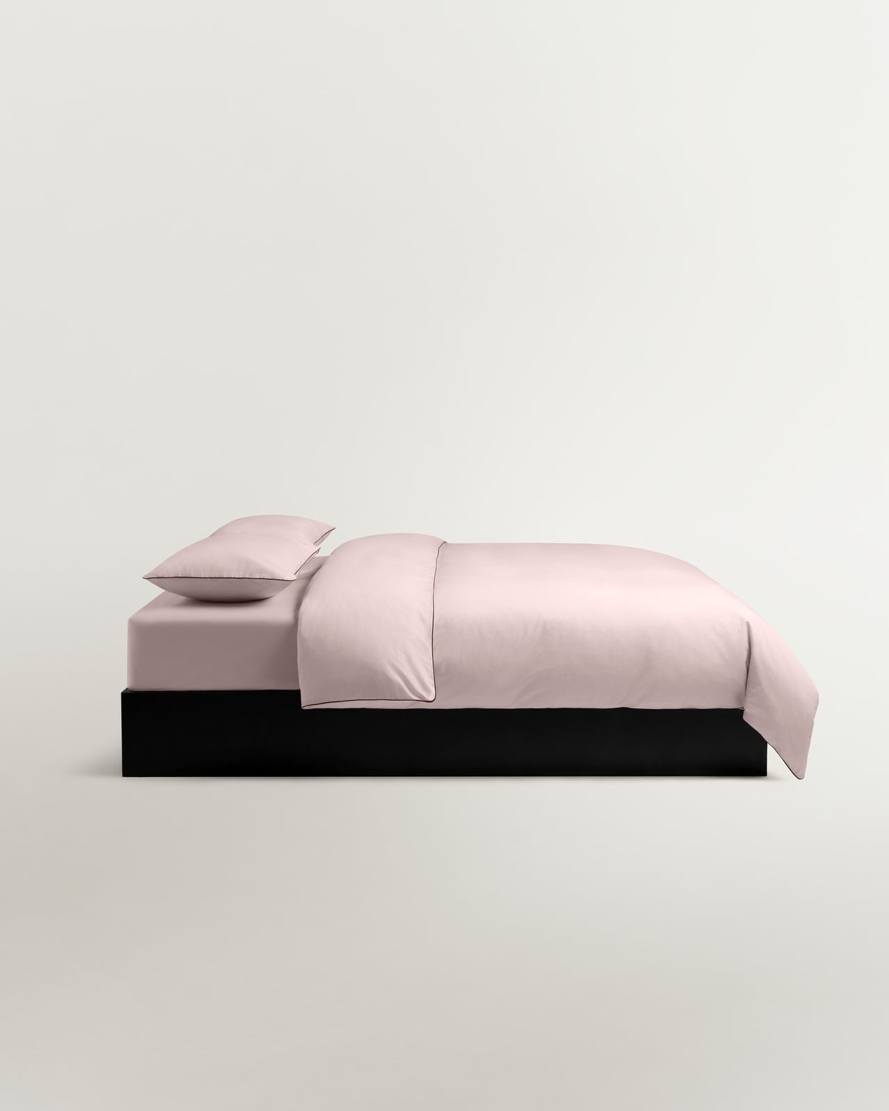 Nordic Knots, Coton Linge de lit et décoration, Percale Sheet Set (5 pcs) – Pink/Wine