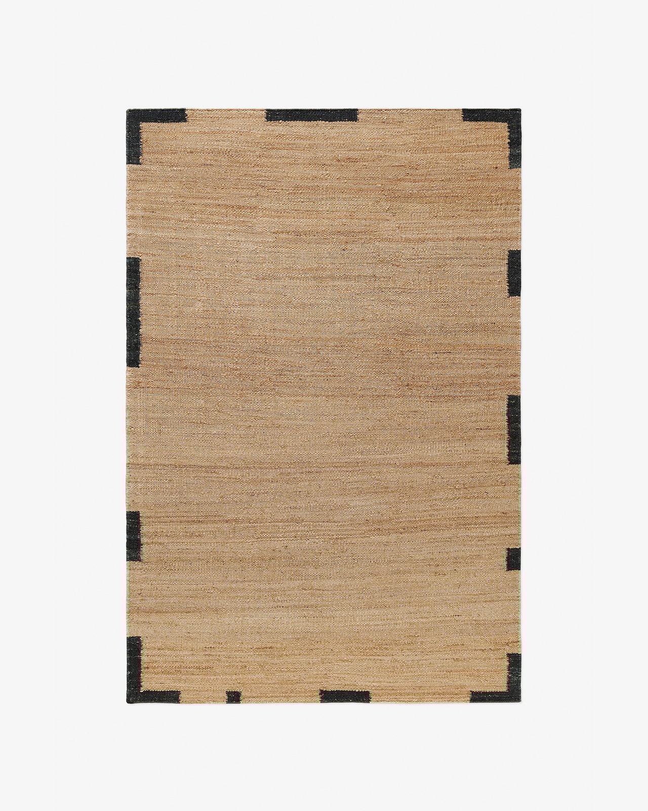 Nordic Knots, Jute Rugs, Jute Edge – Black