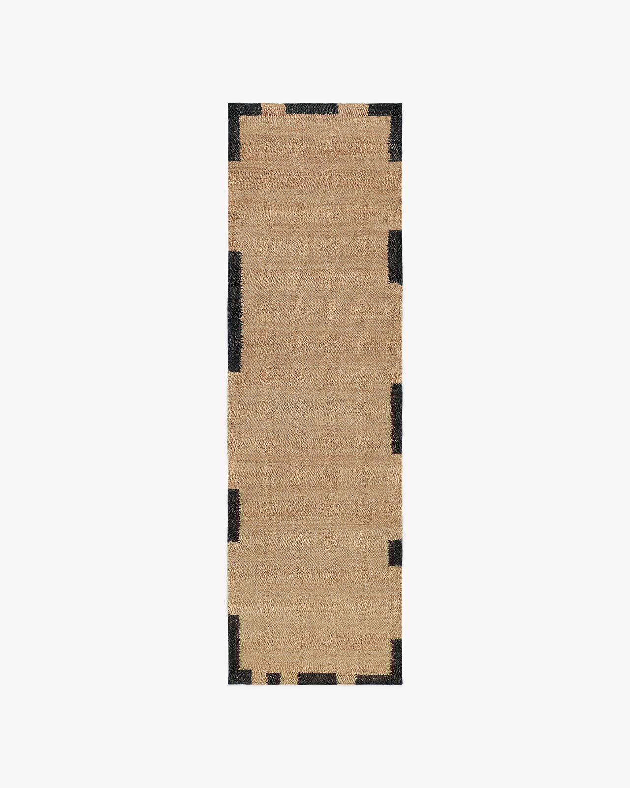 Nordic Knots, Jute Rugs, Jute Edge Runner – Black