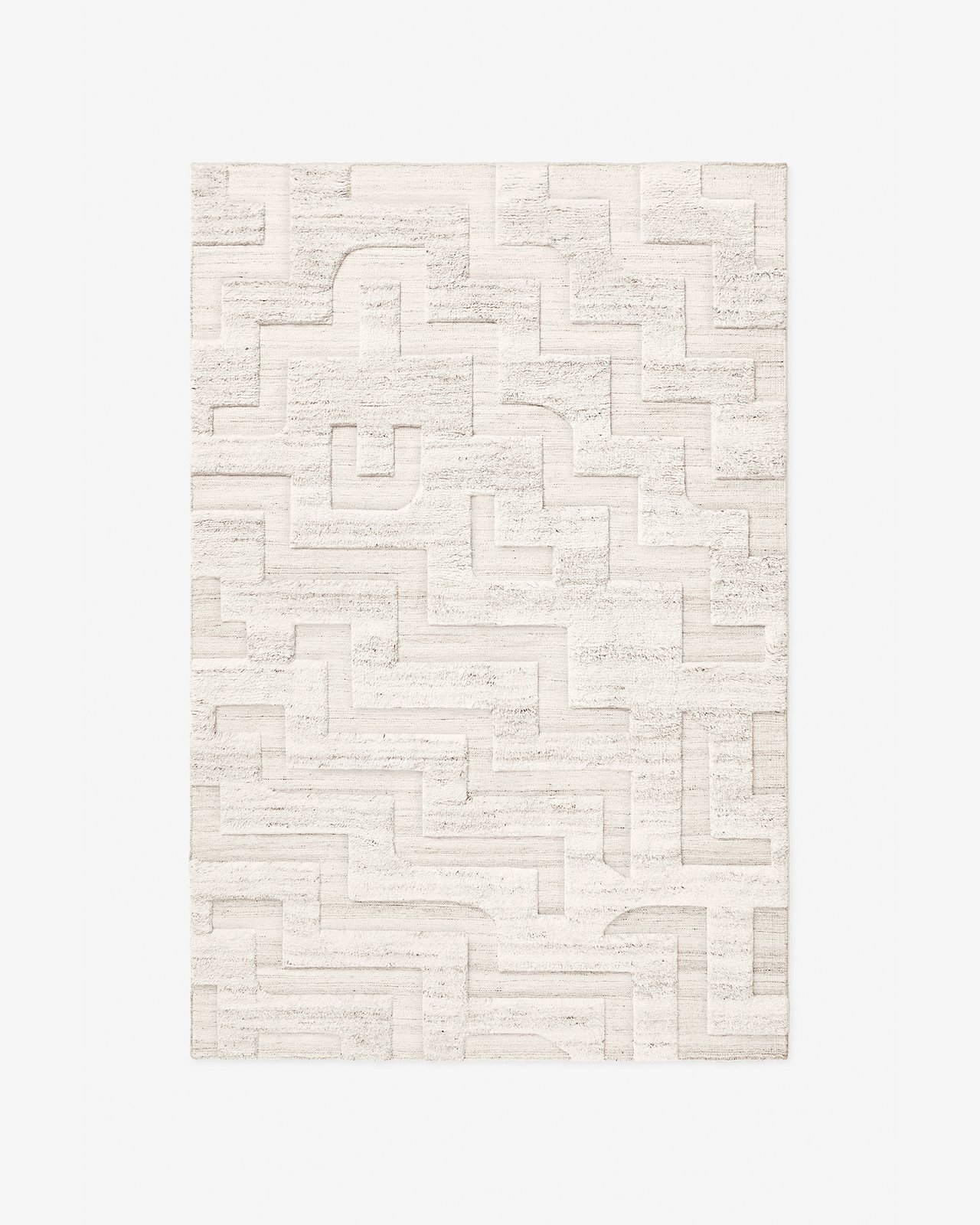 Nordic Knots, Wool Rugs, Boho – Cream Mix