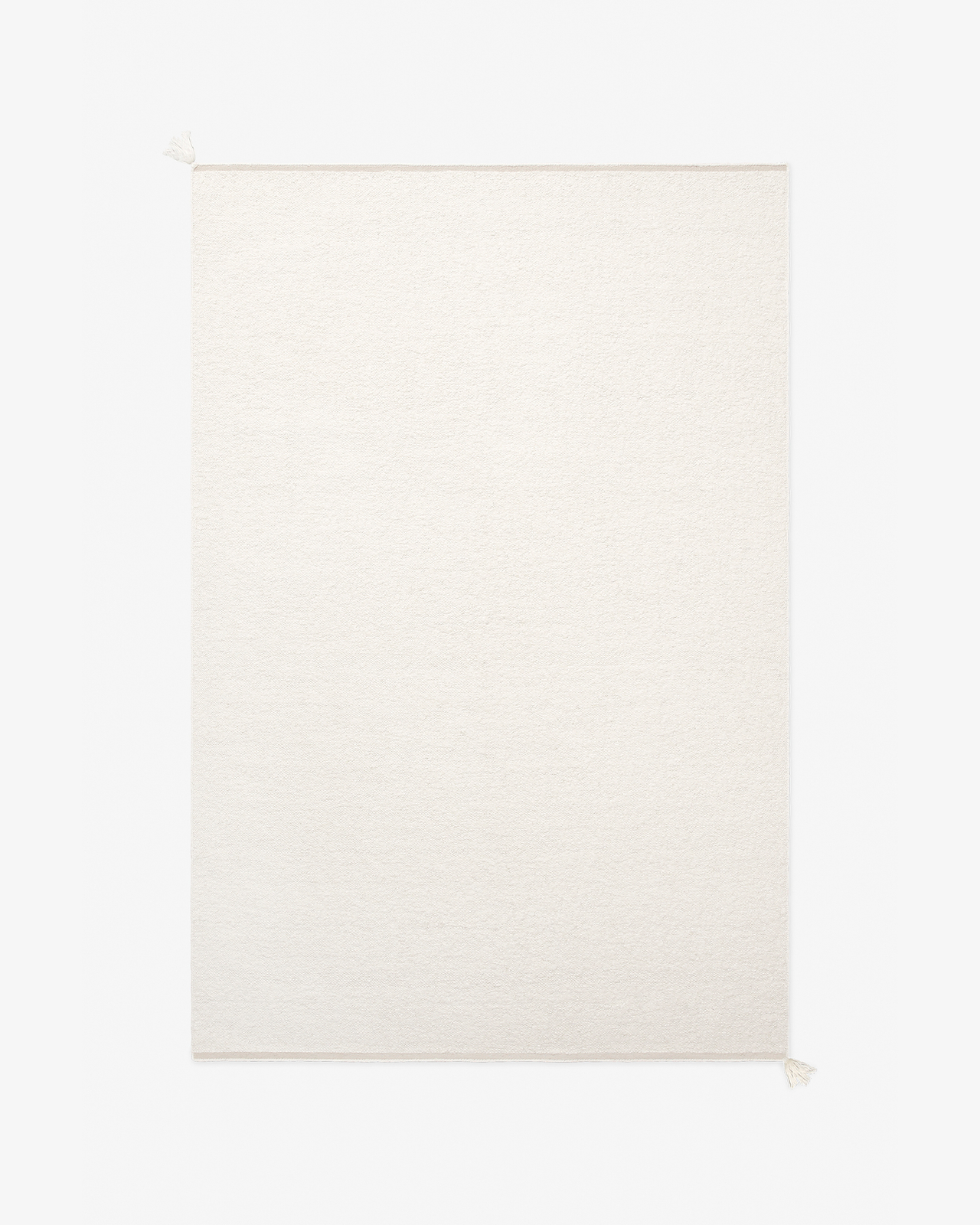 Nordic Knots, Wolle Teppichmuster, Boucle Sample – Cream