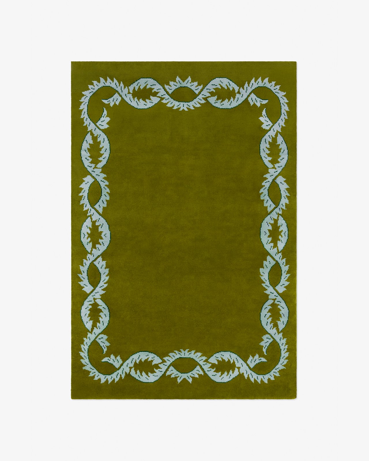 Nordic Knots, Wool Rugs, Climbing Vine – Olive