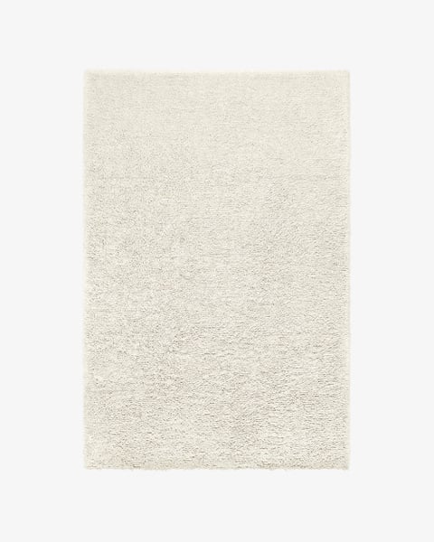 Fields – Dusty White | Shag Wool Rug | NORDIC KNOTS