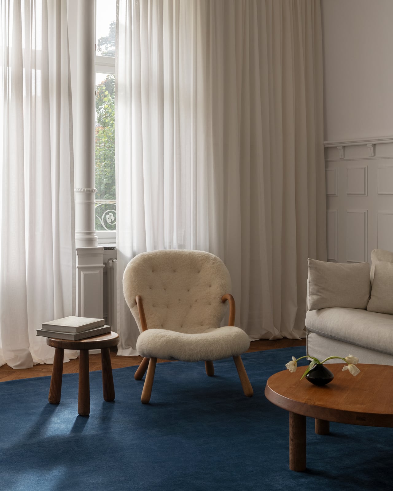 ラグ・カーペット grand_blue Grand – Deep Blue | Plush Wool Rug | NORDIC KNOTS