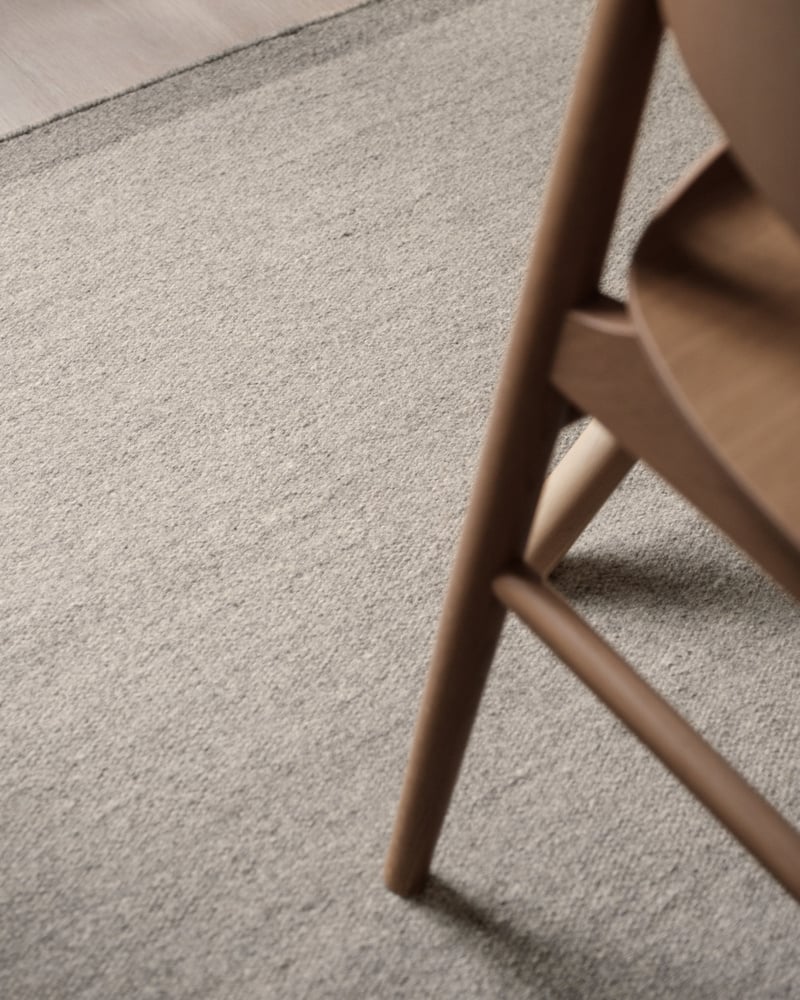 tangent / ボトム/40/ウール/GRY/無地/TAN-13-P-21210// Zero – Warm Gray | Natural Wool Rug | NORDIC KNOTS