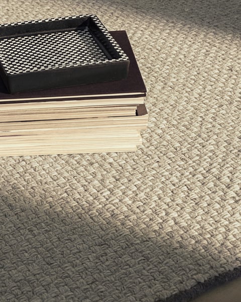 Zero Basket – Gray Mix | Natural Wool Rug | NORDIC KNOTS