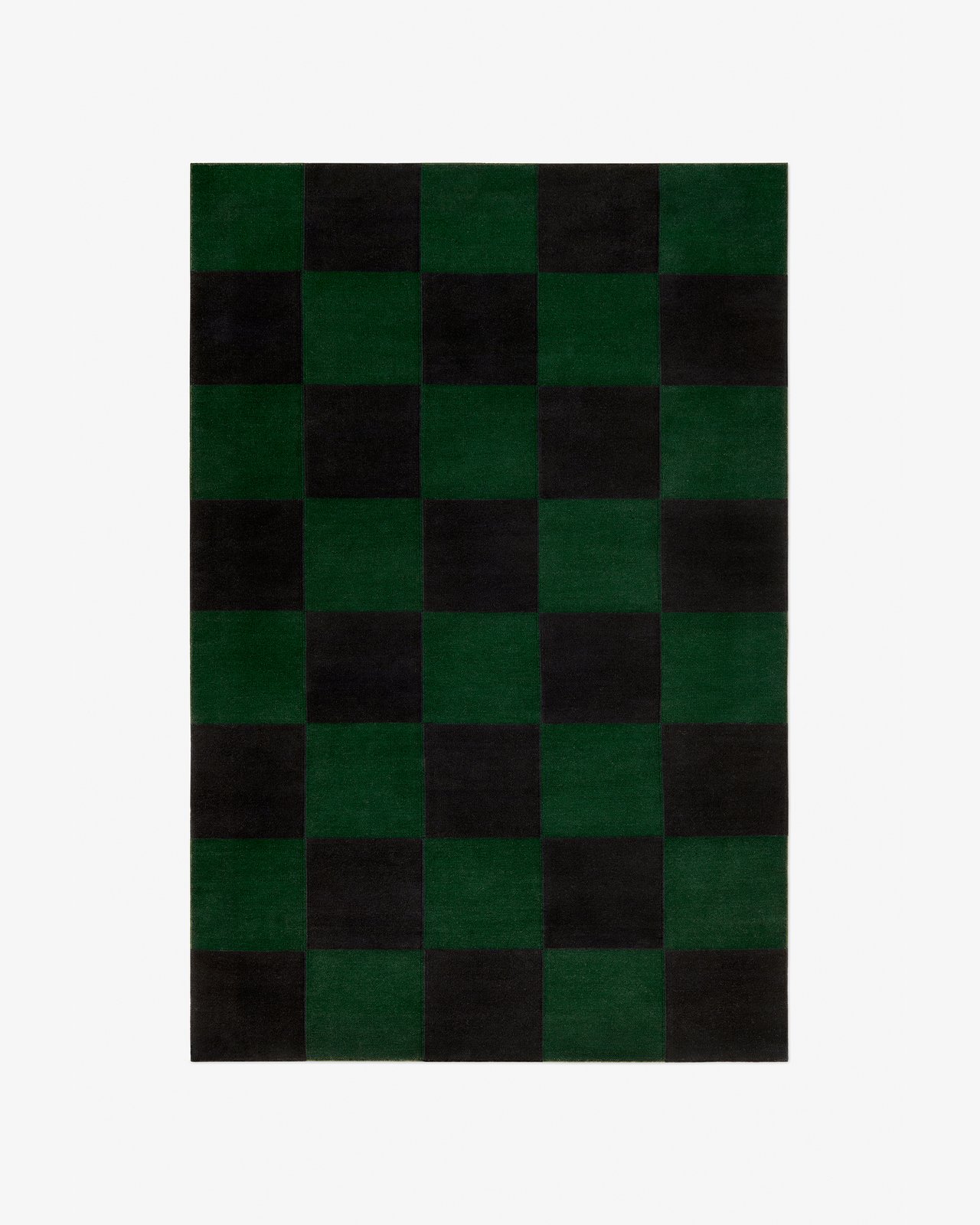 Nordic Knots, Wool Rugs, Square – Green