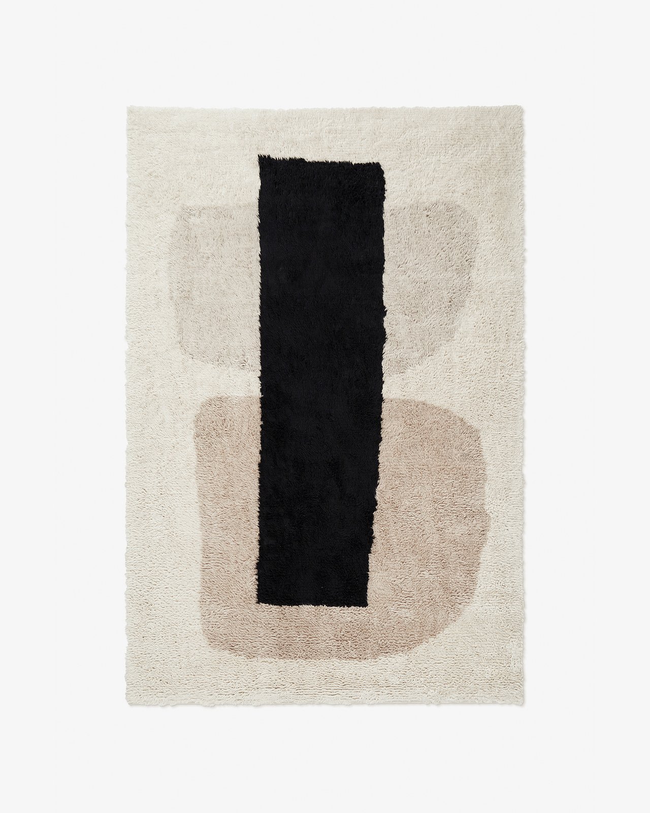 Nordic Knots, Wool Rugs, Monolith 01 – Dusty White