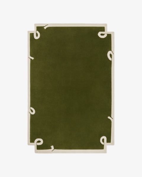 Loops Green Rug by Giancarlo Valle - Stylish Design