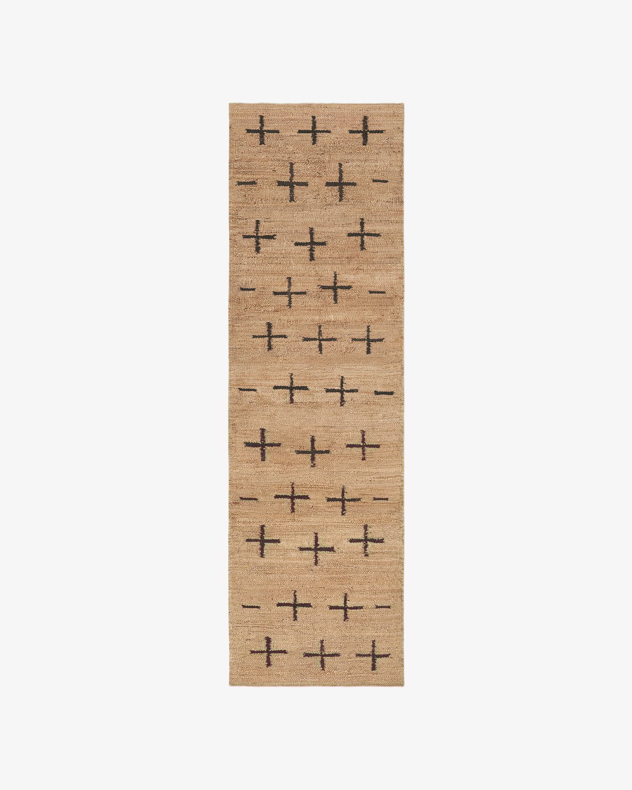 Nordic Knots, Jute Rugs, Jute Cross Runner – Black
