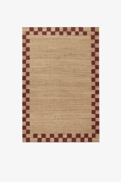Jute Border - Red