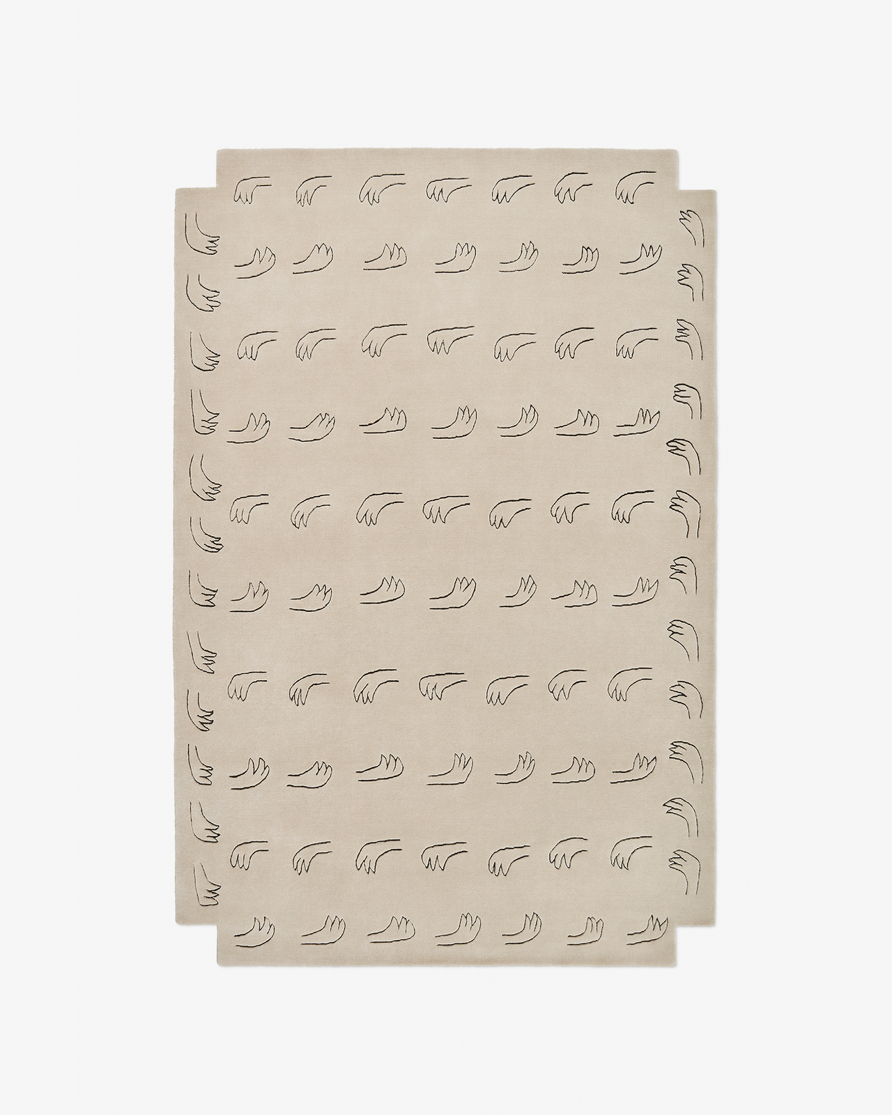 Nordic Knots, Wolle Teppiche, All Hands – Beige