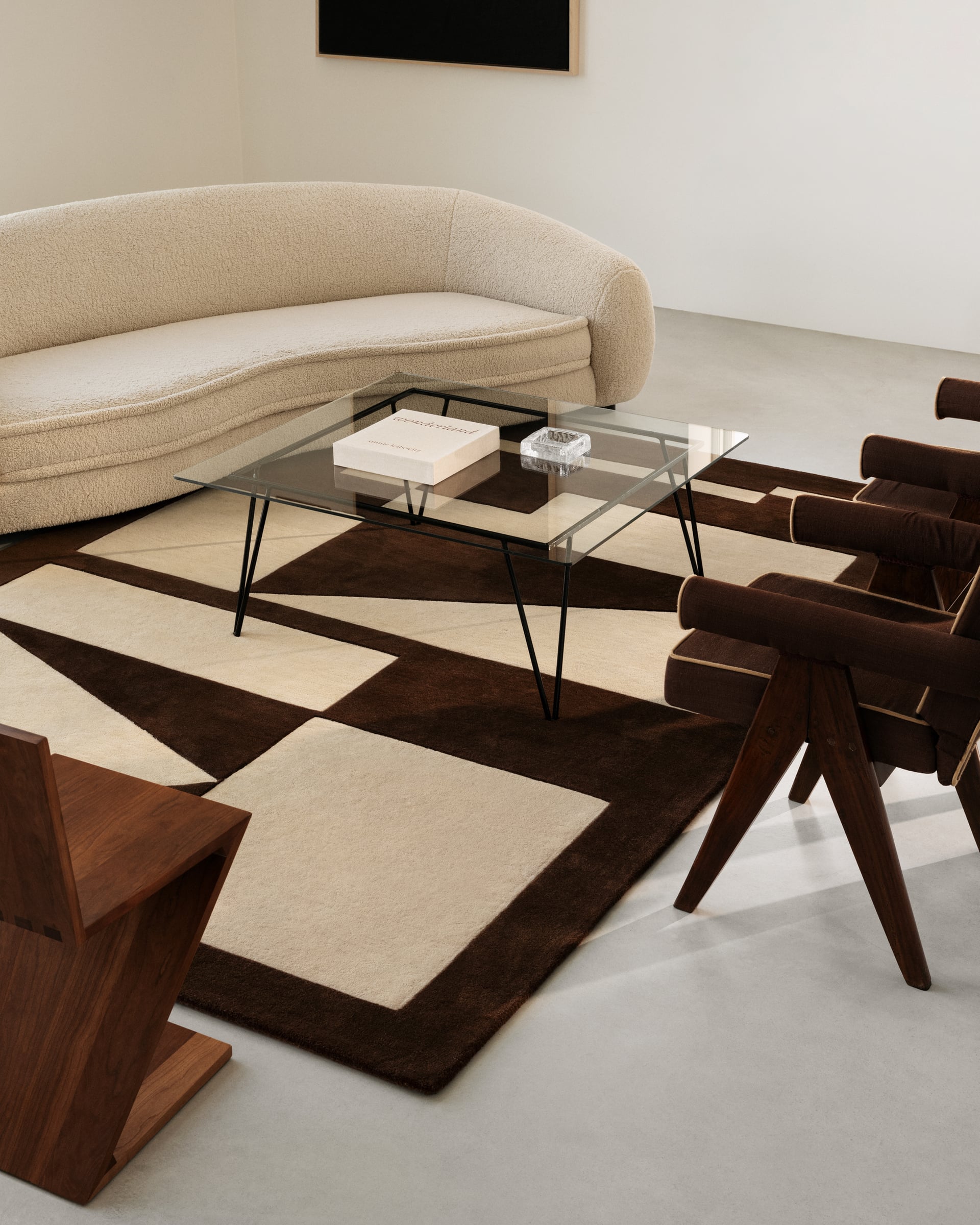 SHINKNOWNSUKE×GalleryCommune Mister Rug Untitled 3 – Walnut | By Carsten Beck Nielsen | NORDIC KNOTS
