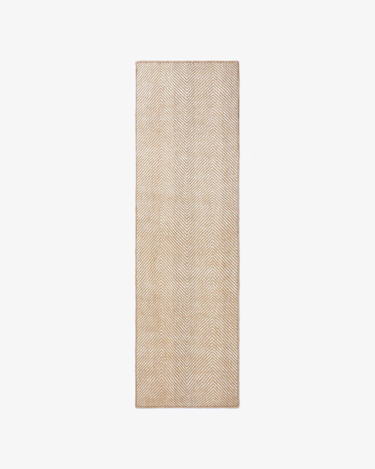 Nordic Knots, Jute Rugs, Jute Herringbone Runner – Natural/Cream