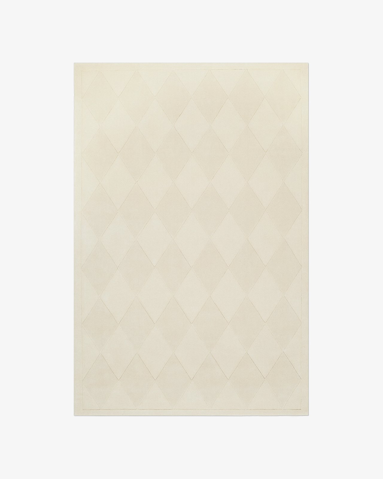 Nordic Knots, Wool Rugs, Diamond – Dusty White