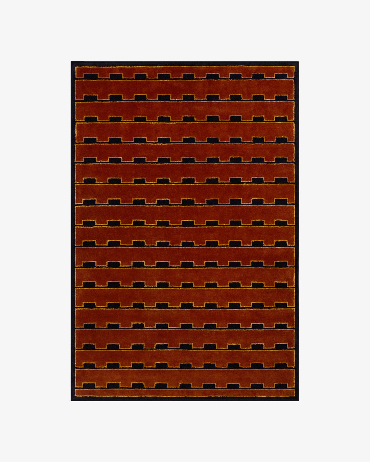 Nordic Knots, Wool Rugs, Gild 02 – Red
