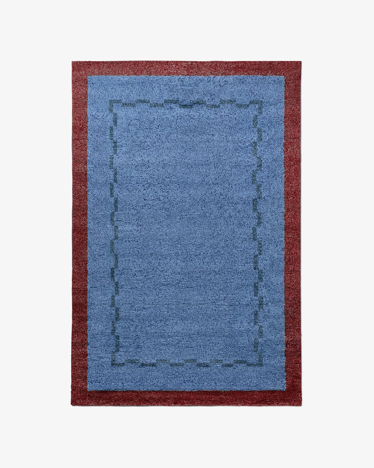 Nordic Knots, Wool Rugs, Ryya 01 – Blue