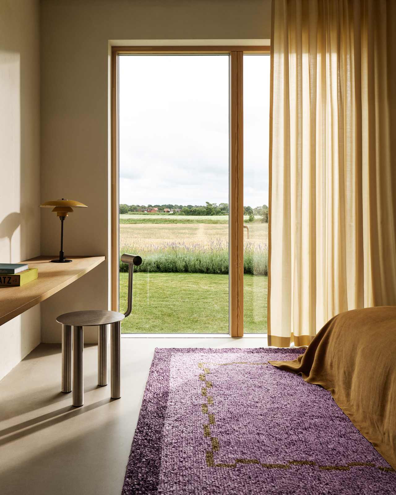 Image showcasing Ryya 01 – Lilac | Scandinavian Shag Rug | NORDIC KNOTS