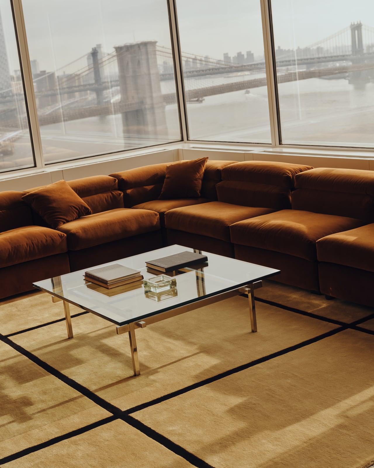 バービーケンウェルカムボードソファー Pavilion – Yellow | Patterned Modern Rug | NORDIC KNOTS