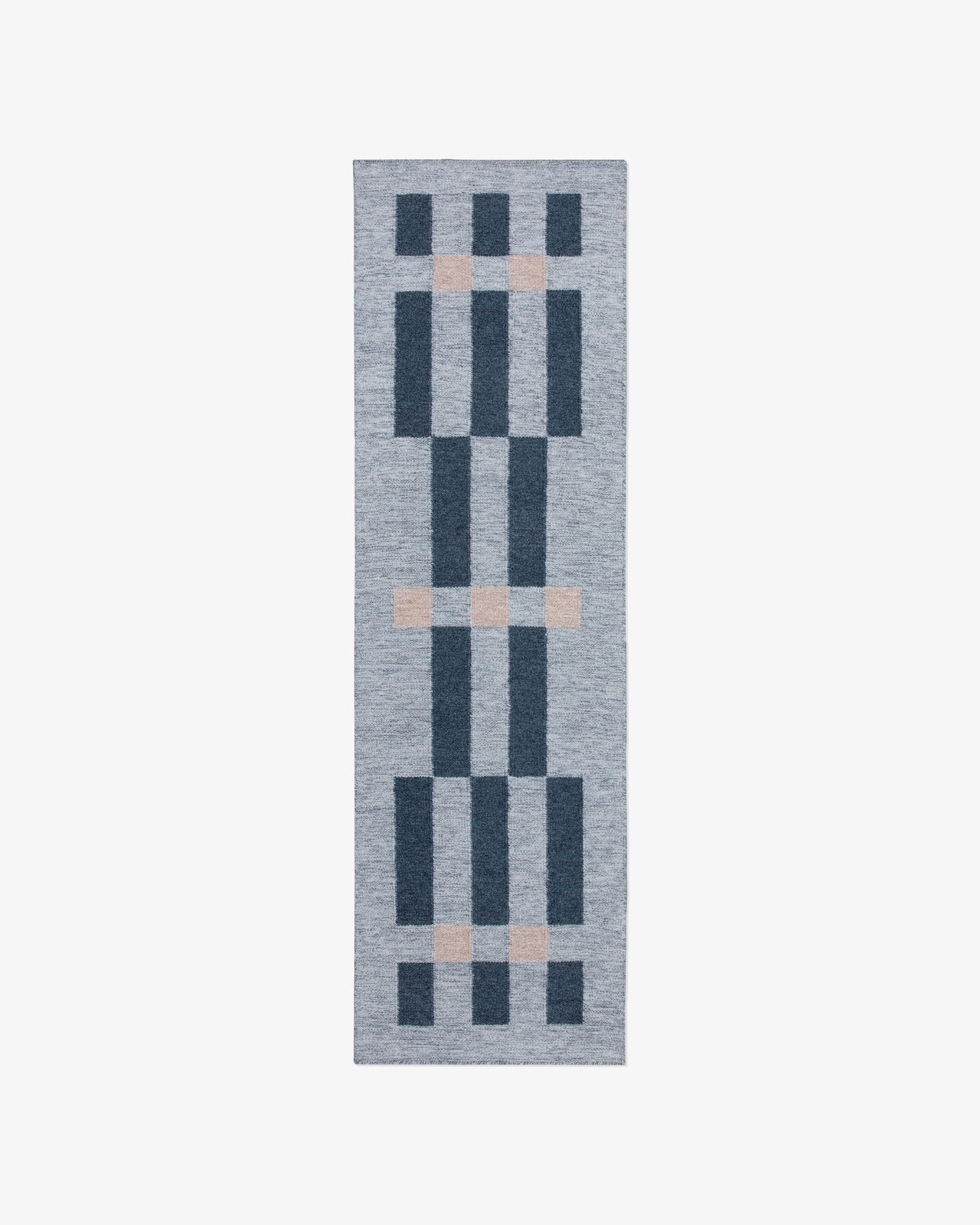 Nordic Knots, Wool Rugs, Tradition 01 Runner – Blue
