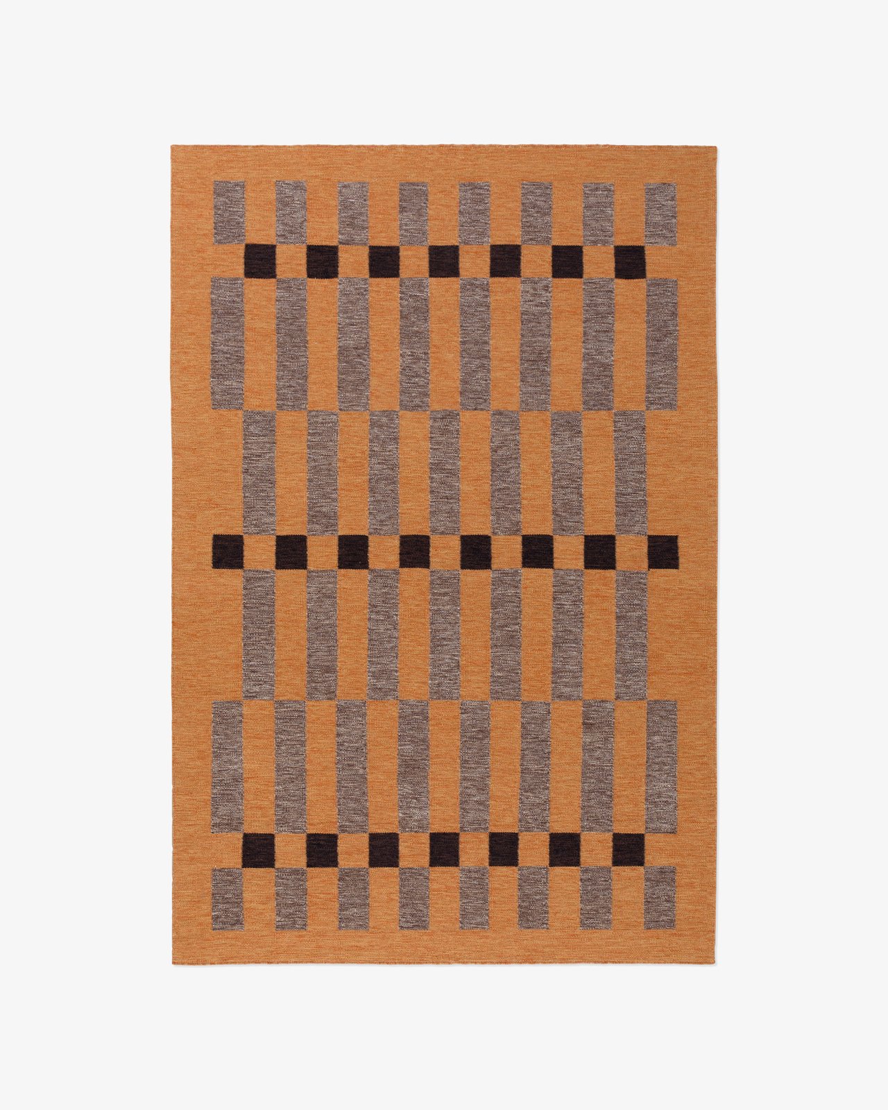 Nordic Knots, Wool Rugs, Tradition 01 – Orange