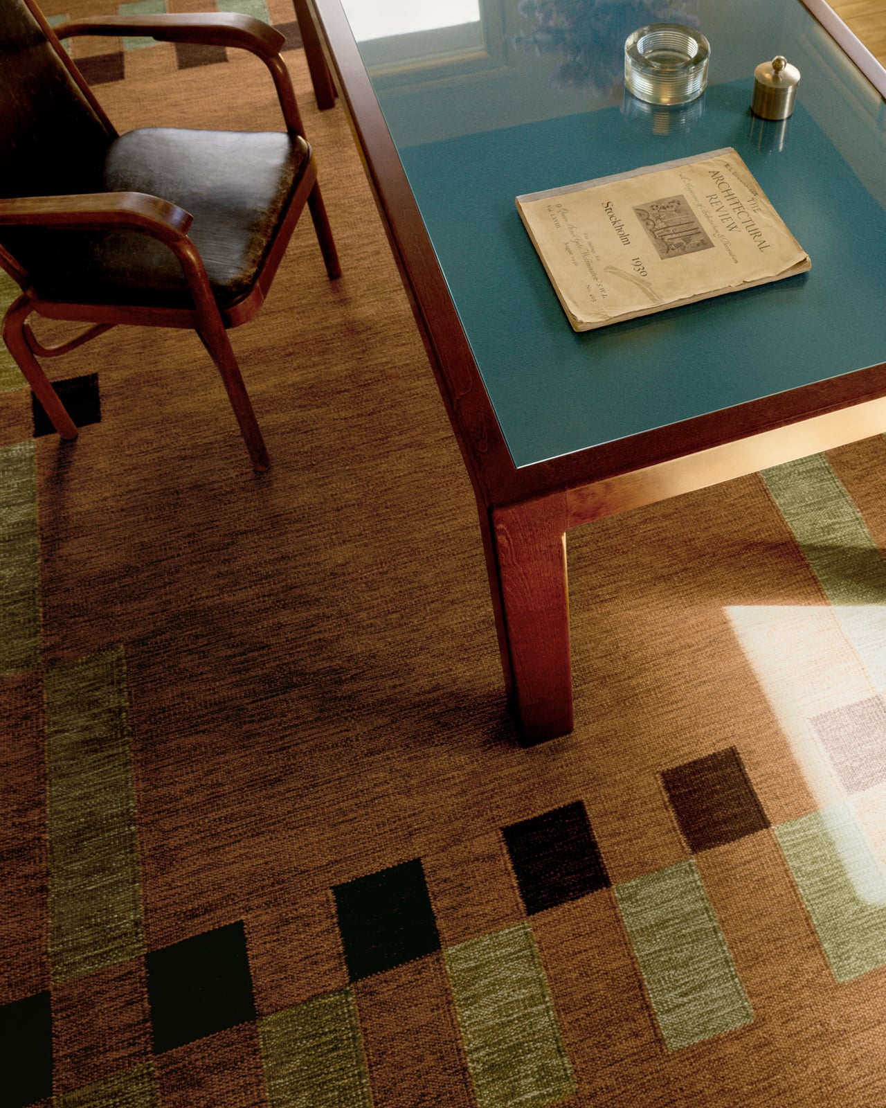 Tradition 02 – Brown | Patterned Flatweave Rug | NORDIC KNOTS