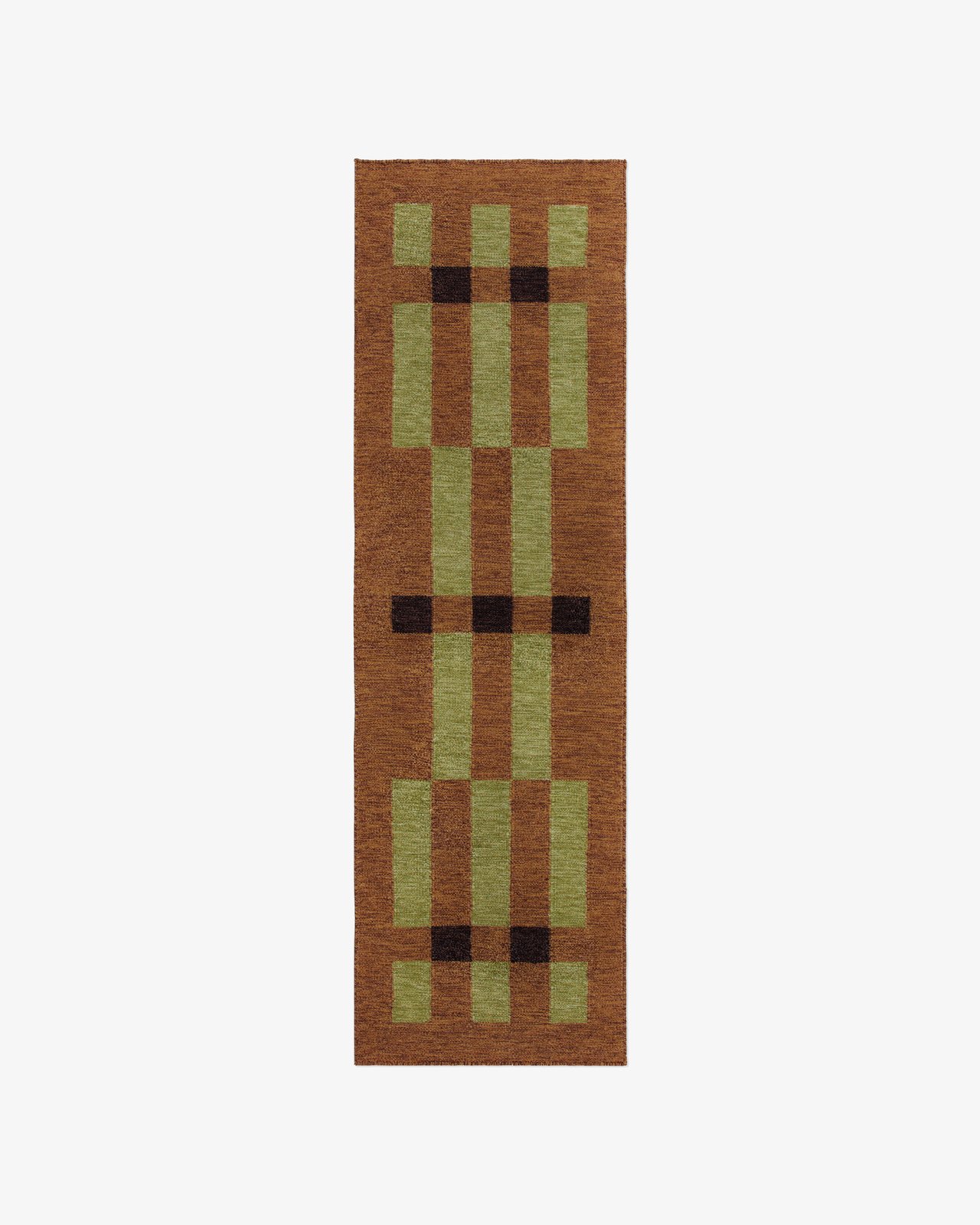 Nordic Knots, Wool Rugs, Tradition 02 Runner – Brown