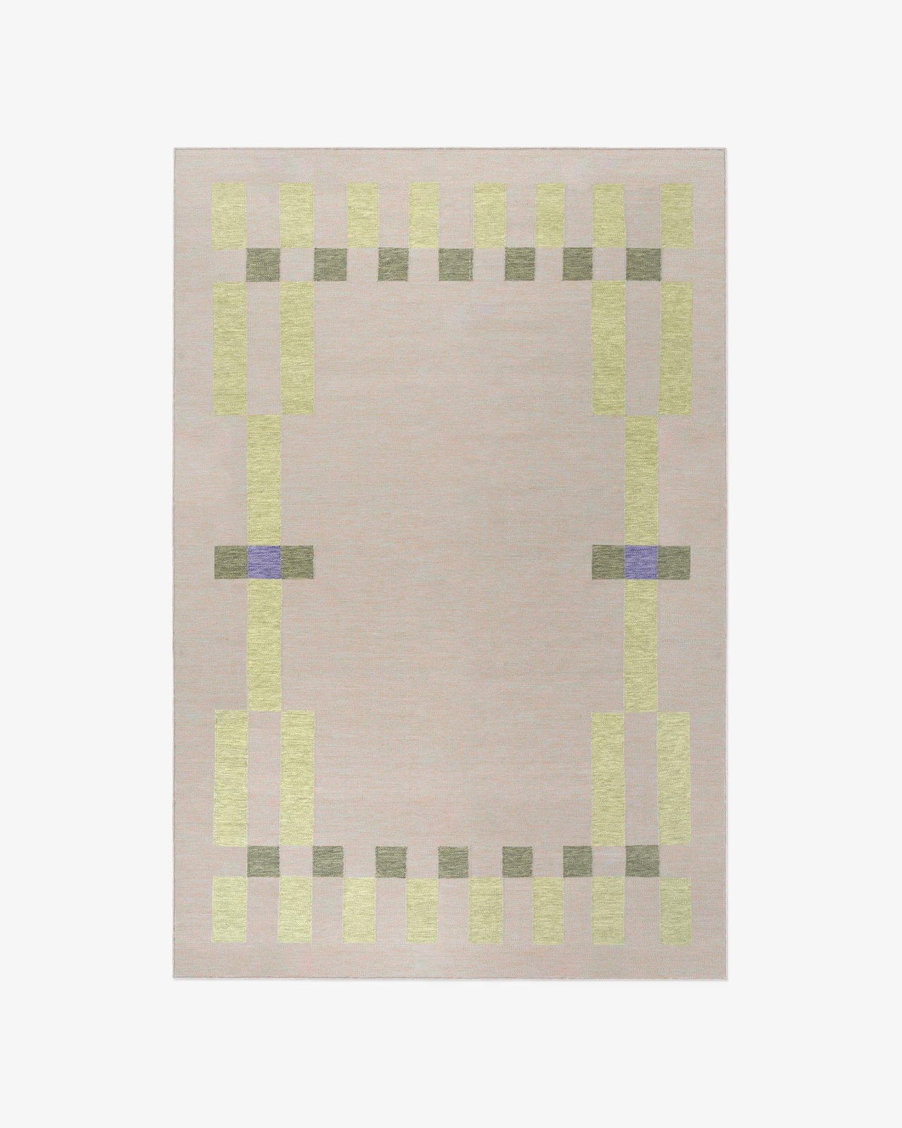 Nordic Knots, Wool Rugs, Tradition 02 – Green