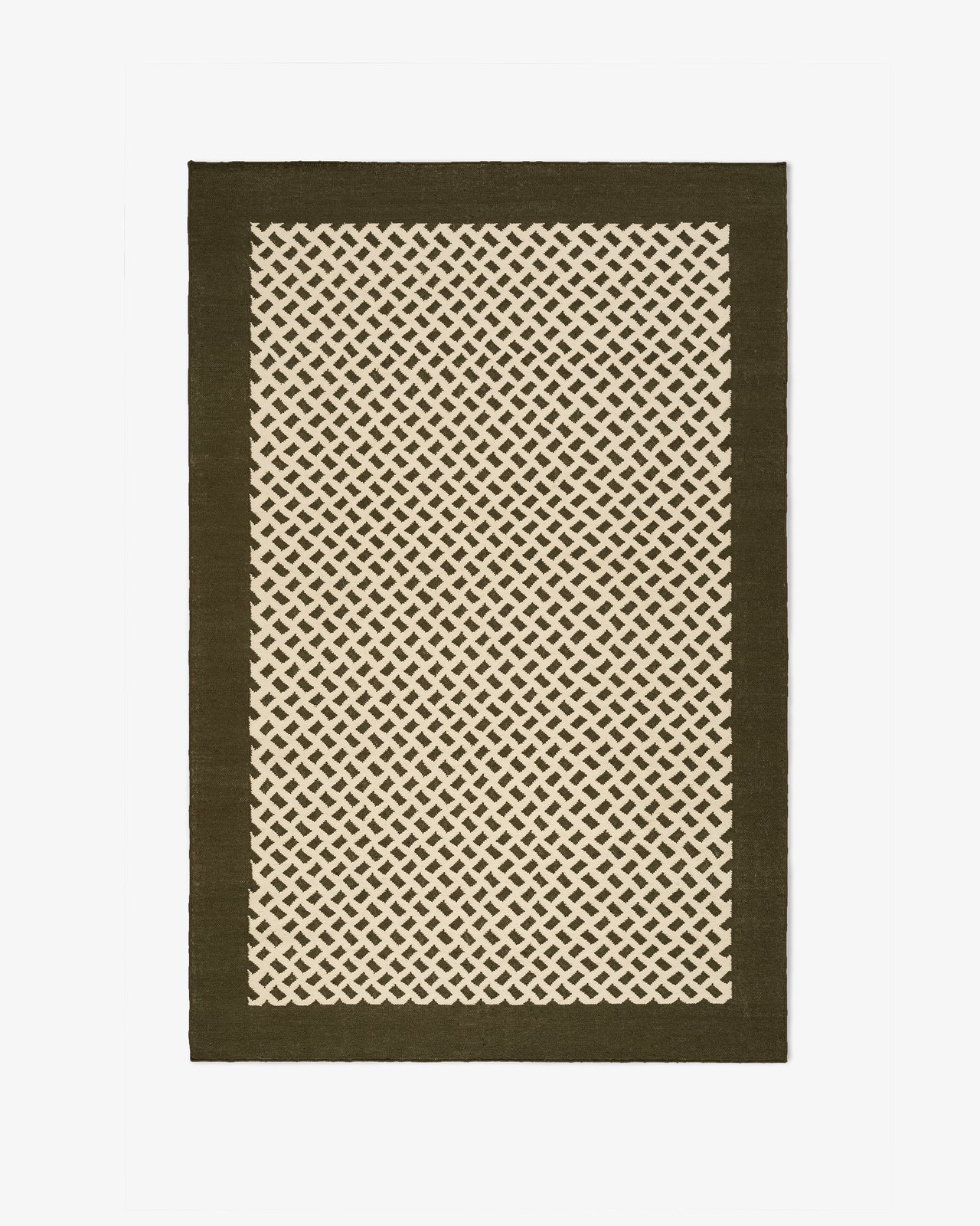 Nordic Knots, Wool Rugs, Orleans – Beige/Green