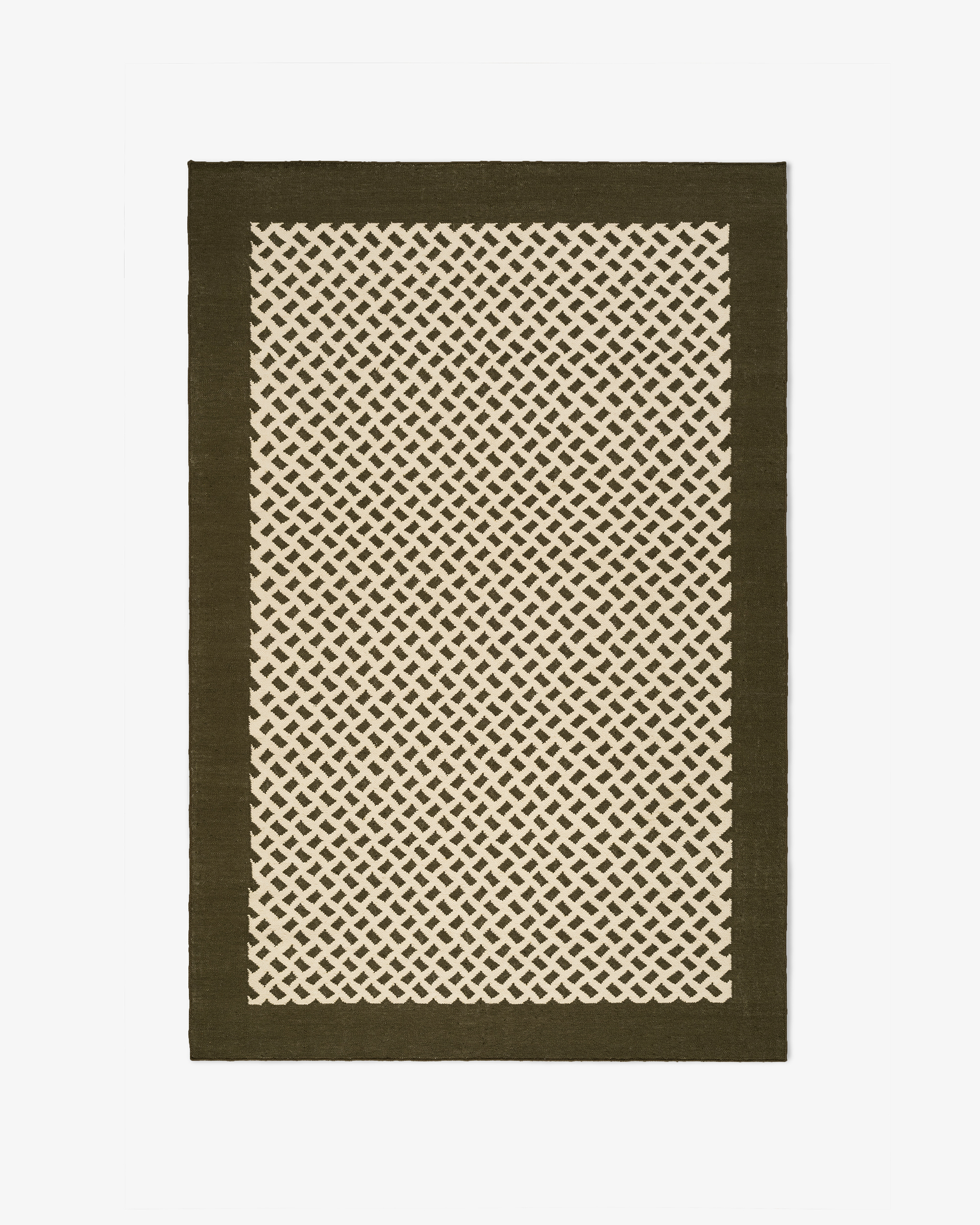 Orleans – Beige/Green | Patterned Flatweave Rug | NORDIC KNOTS