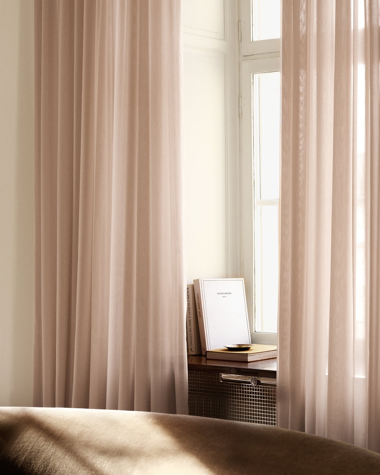 Nordic Knots, Polyester Curtains, The Sheer – Old Rose