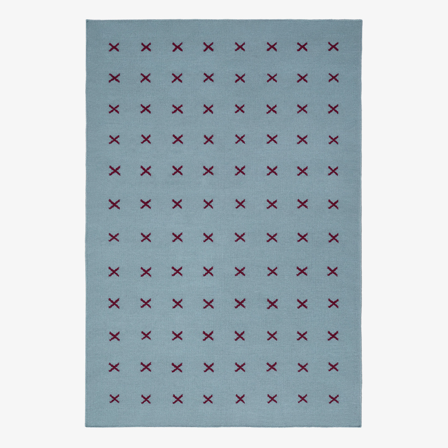 Cross – Blue/Burgundy by Nordic Knots