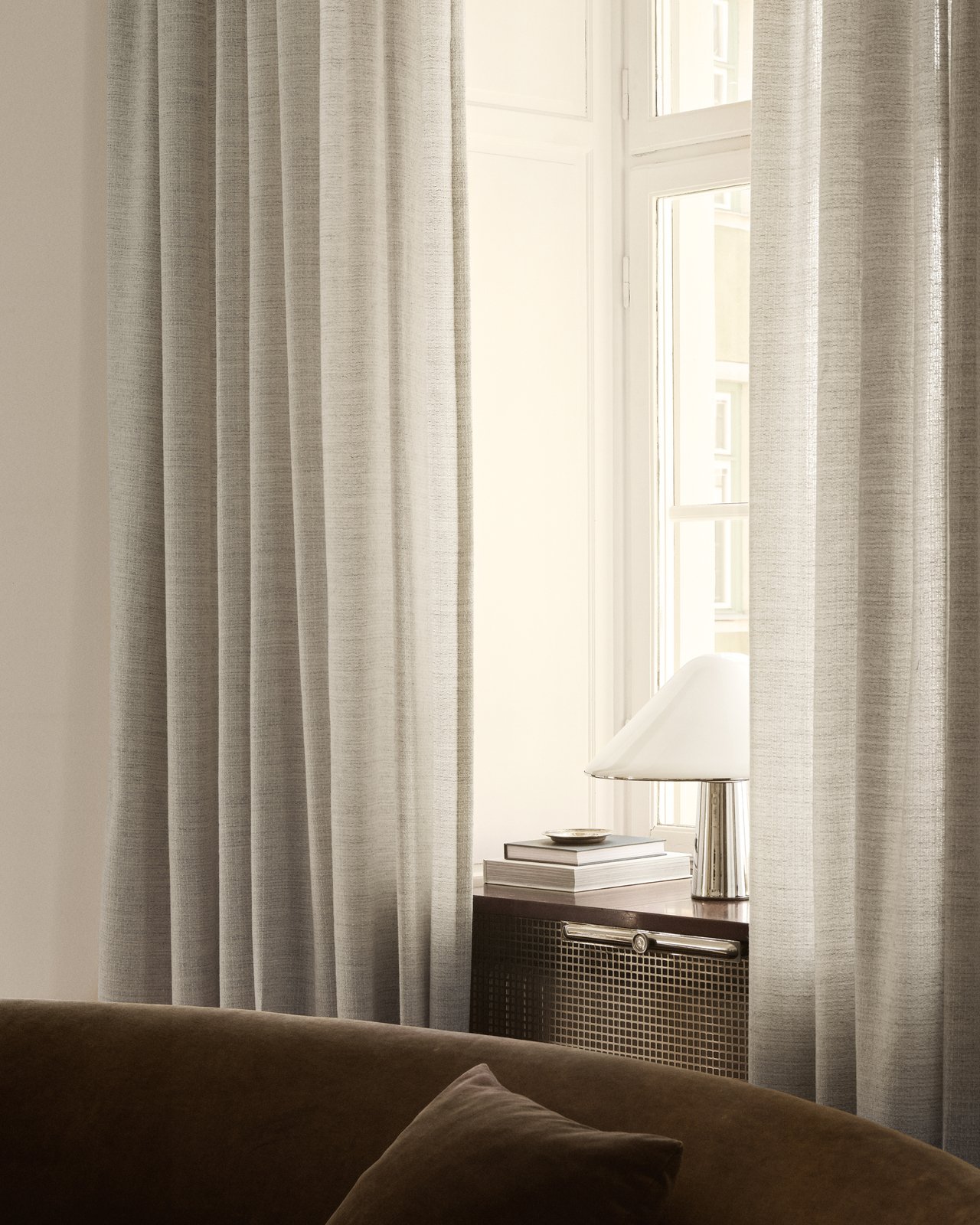 Nordic Knots, Wool Curtains, The Jacquard – Gray Melange