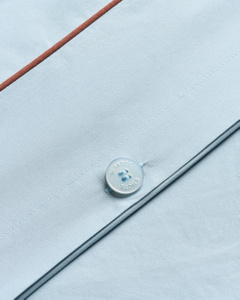 Percale Duvet Cover – Shirt Blue/Red