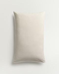 Percale Pillow Case – Sand/White